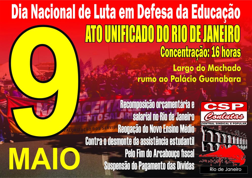 Rio de Janeiro, 06 de maio de 2024
Ato Unificado do Rio de Janeiro